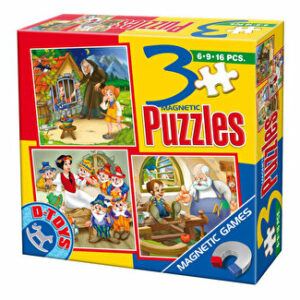 Puzzle magnetic Basme, 3 in 1