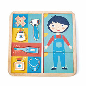 Puzzle educativ Sa invatam corpul uman, din lemn