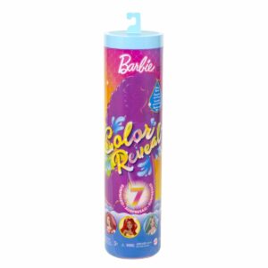 Papusa surpriza, Barbie, Sirena, Color Reveal HDN68
