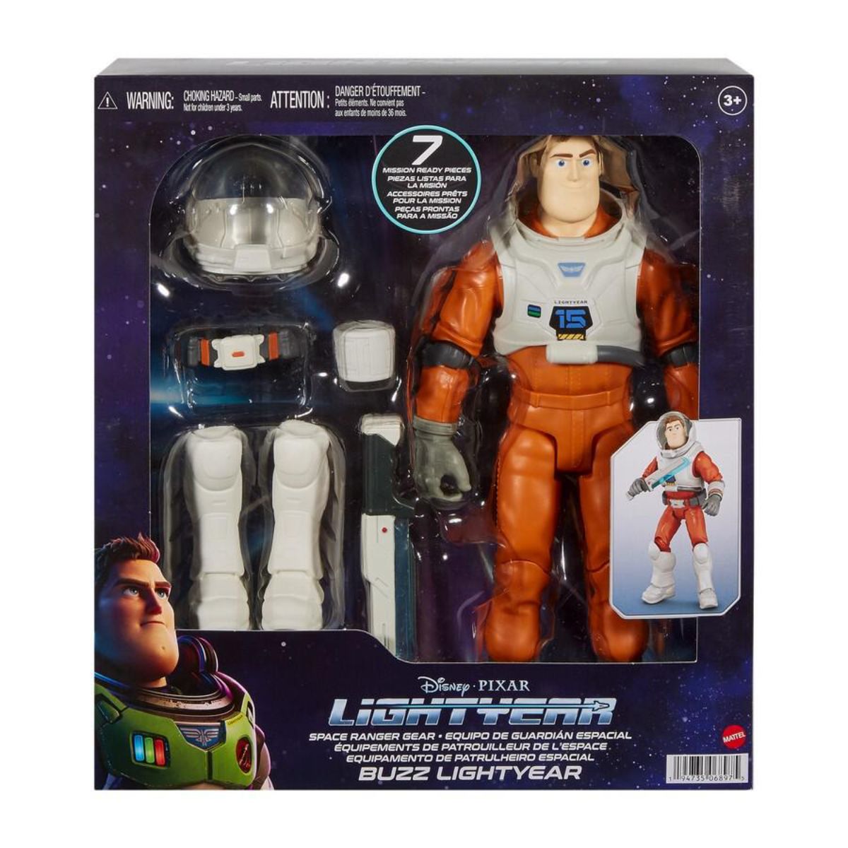 Set de joaca Disney Pixar Lightyear, Figurina articulata Buzz cu accesorii, HHK11 1 Set de joaca Disney Pixar Lightyear, Figurina articulata Buzz cu accesorii, HHK11