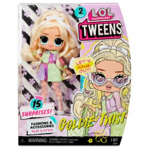 Papusa LOL Surprise Tweens S2, Goldie Twist cu 15 surprize, 579571