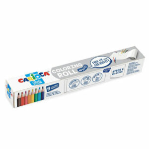 Carioca Coloring Roll, 30 x 198 cm/rola, hartie autoadeziva - White