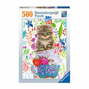 Puzzle Pisicuta in ceasca, 500 piese