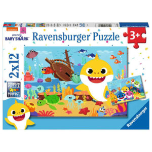 PUZZLE BABY SHARK, 2x12 PIESE