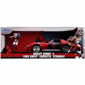 Masinuta Harley Quinn 1969 Chevy Corvette, scara 1:24