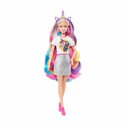 0887961797541 ghn04 001w papusa barbie fantasy hair cu accesorii 1