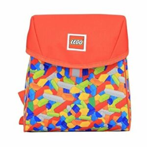Rucsac gradinita LEGO Tribini Line - design Bricks, red