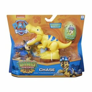 Patrula Catelusilor, Set figurine catelus Chase si dinozaur T-Rex