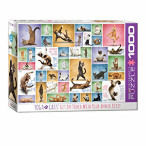 Puzzle Eurographics - Yoga Cats, 1000 piese
