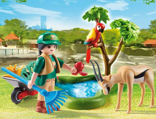 Set jucarii - Girl with animals at Zoo | Playmobil - imagine 2