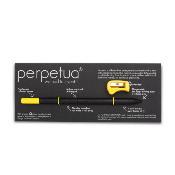 Creion Grafit - Perpetua the pencil - Back to School - Yellow Eraser | Perpetua