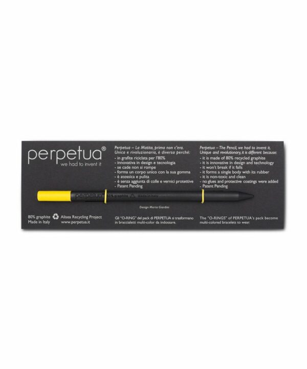 Creion Grafit - Perpetua the pencil - Yellow Eraser | Perpetua