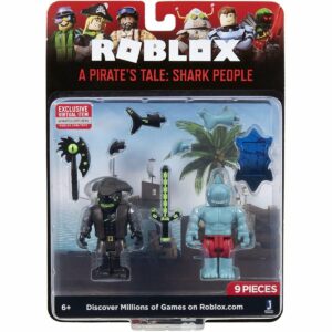 Set 2 figurine Roblox, A Pirate's Take, Shark People