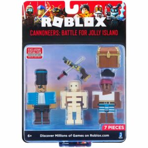 Set 2 figurine Roblox, Cannoneers: Battle For Jolly Island