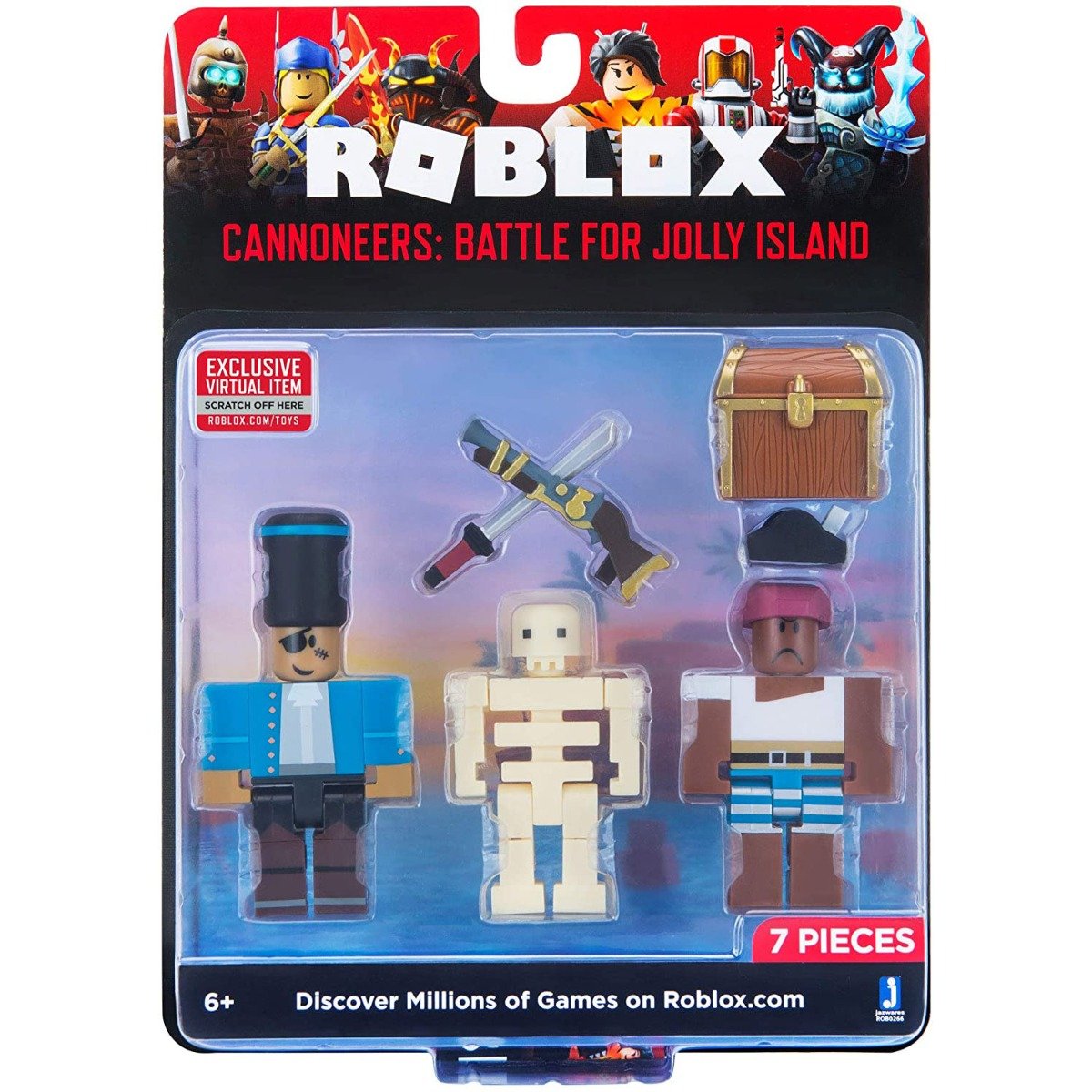 Set 2 figurine Roblox, Cannoneers: Battle For Jolly Island 1 Set 2 figurine Roblox, Cannoneers: Battle For Jolly Island