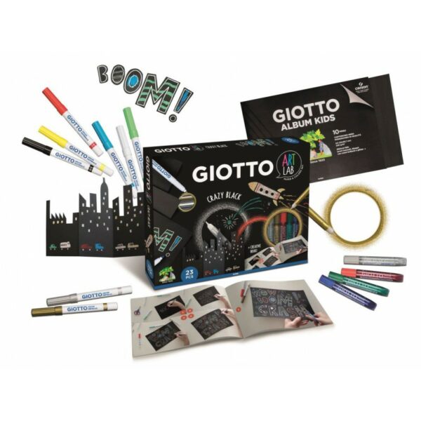 Set creativ - Crazy Black Art Lab | Giotto - imagine 2