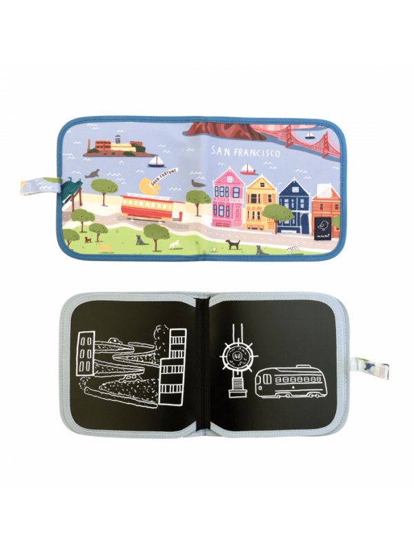 Carte refolosibila pentru desen - Cities of Wonder - San Francisco | Jaq Jaq Bird - imagine 2