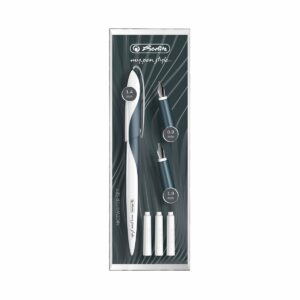 Stilou pentru caligrafie cu 3 penite Herlitz My Pen Style, Gri