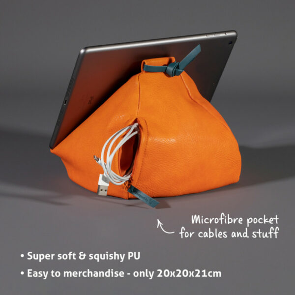 Suport pentru carte portocaliu - Bookaroo Bean Bag Reading Rest | If (That Company Called) - imagine 2