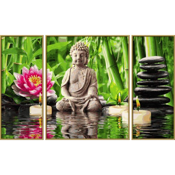 Kit pictura cu numere - Triptic - SPA Time for You, 50x80 cm | Schipper - imagine 3