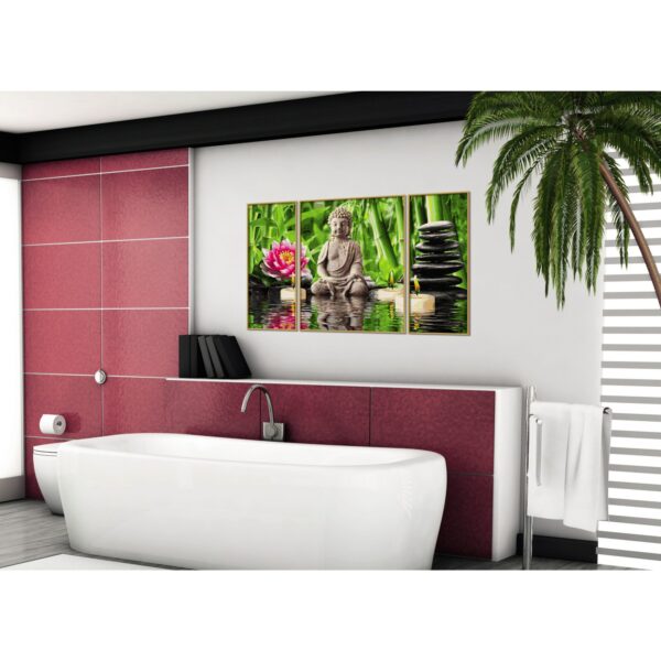 Kit pictura cu numere - Triptic - SPA Time for You, 50x80 cm | Schipper - imagine 2