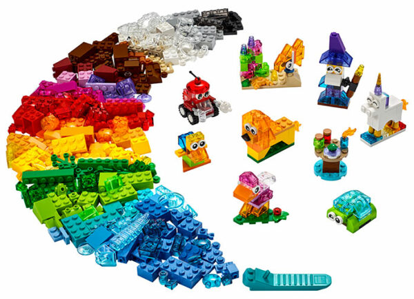 Caramizi transparente lego classic - imagine 3