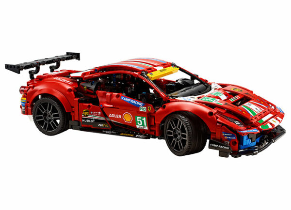 Ferrari 488 gte af corse lego technic - imagine 2