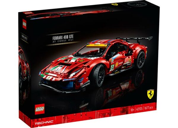 Ferrari 488 gte af corse lego technic