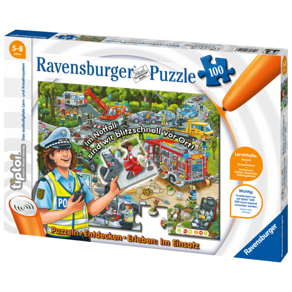 Puzzle tiptoi constructii 100 piese ravensburger - imagine 2