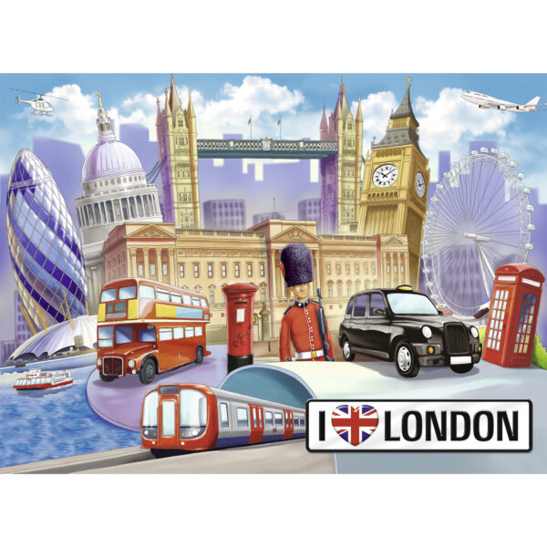 Puzzle londra 100 piese ravensburger - imagine 2