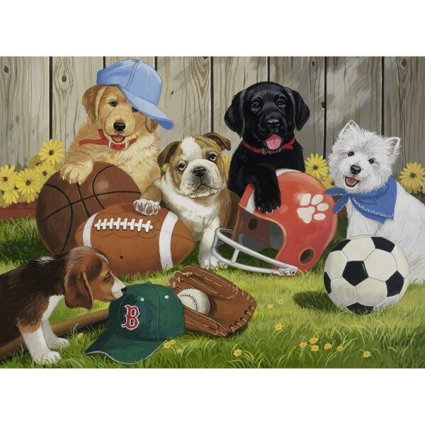 Puzzle catelusi sportivi 200 piese ravensburger - imagine 2