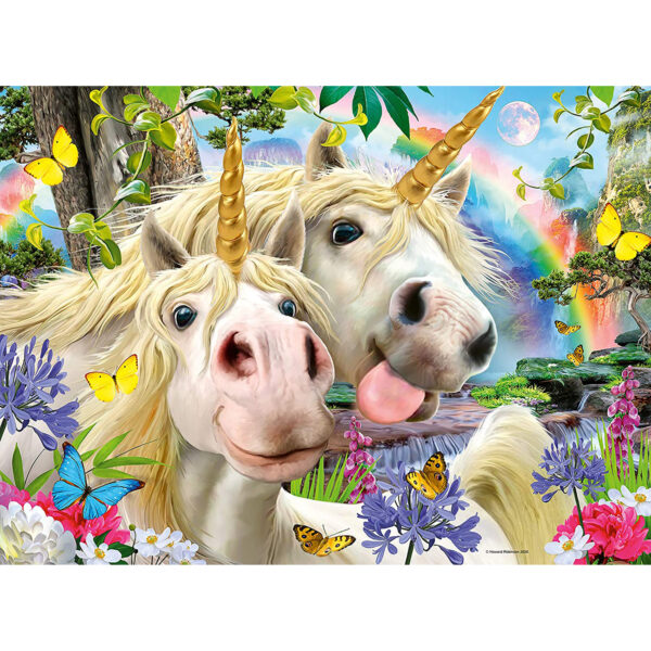 Puzzle selfie cu unicorni 100 piese ravensburger - imagine 2