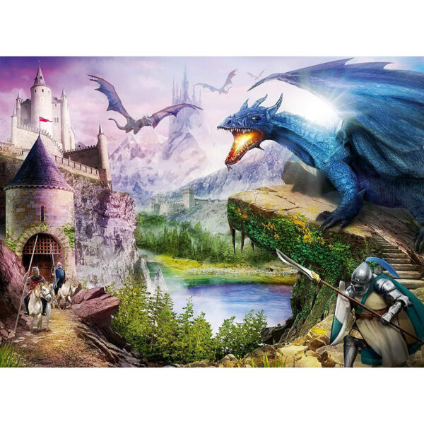Puzzle castel si dragoni 200 piese ravensburger - imagine 2