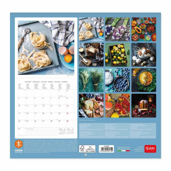Calendar 2022 - Kitchen, 30x29 cm | Legami - imagine 2