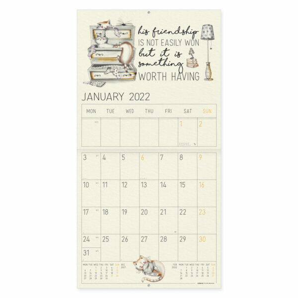 Calendar 2022 - Life is Better With Cats, 30x29 cm | Legami - imagine 2