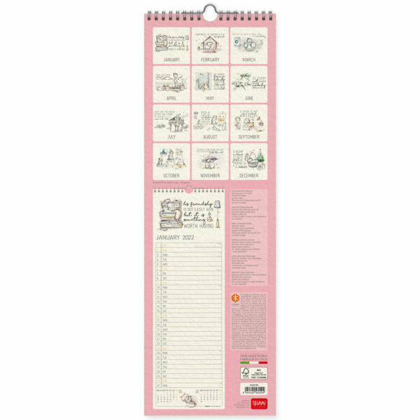 Calendar 2022 - Life is Better With Cats, 16x49 cm | Legami - imagine 2