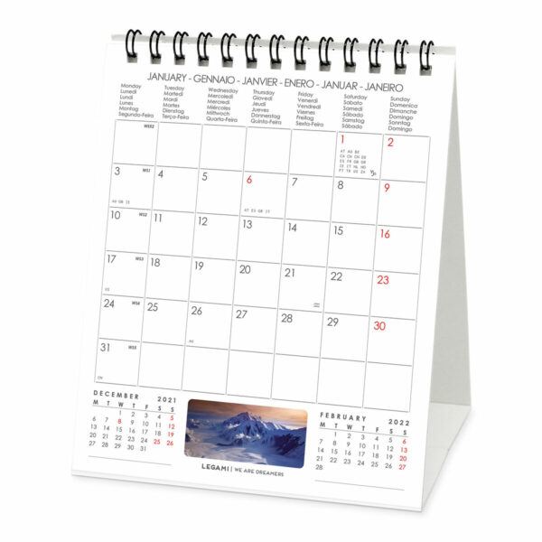 Calendar 2022 - Mountains, 12x14.5 cm | Legami - imagine 3