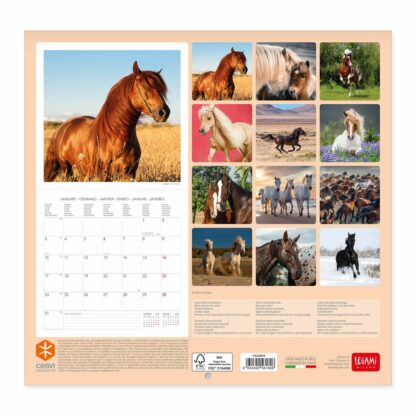 Calendar 2022 - Horses, 30x29 cm | Legami - imagine 3