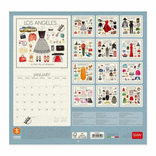 Calendar 2022 - Fashion, 30x29 cm | Legami - imagine 3