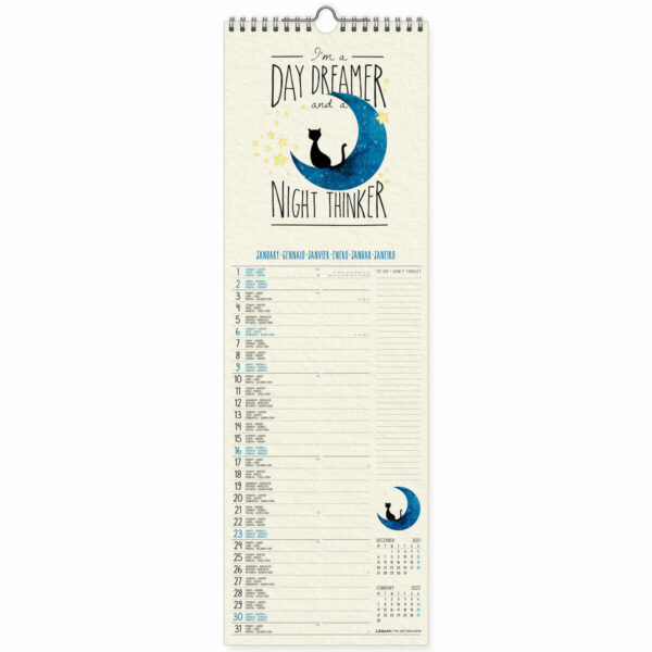 Calendar 2022 - Never Stop Dreaming 16x49cm | Legami - imagine 2