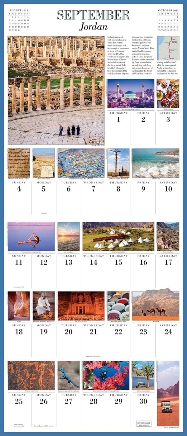 Calendar 2022 - 1000 Places to See Before You Die | Workman Publishing - imagine 4