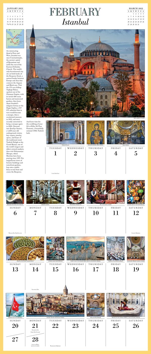 Calendar 2022 - 1000 Places to See Before You Die | Workman Publishing - imagine 11