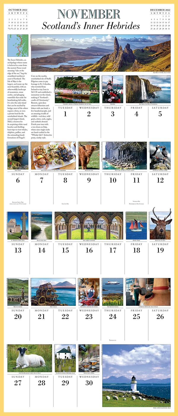 Calendar 2022 - 1000 Places to See Before You Die | Workman Publishing - imagine 2