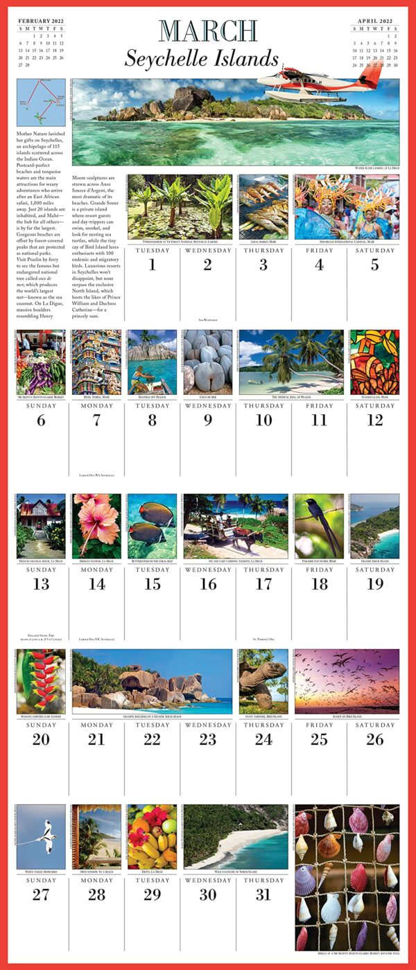 Calendar 2022 - 1000 Places to See Before You Die | Workman Publishing - imagine 14