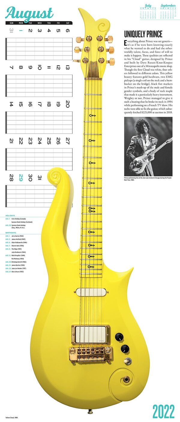 Calendar 2022 - Guitars | Workman Publishing - imagine 4