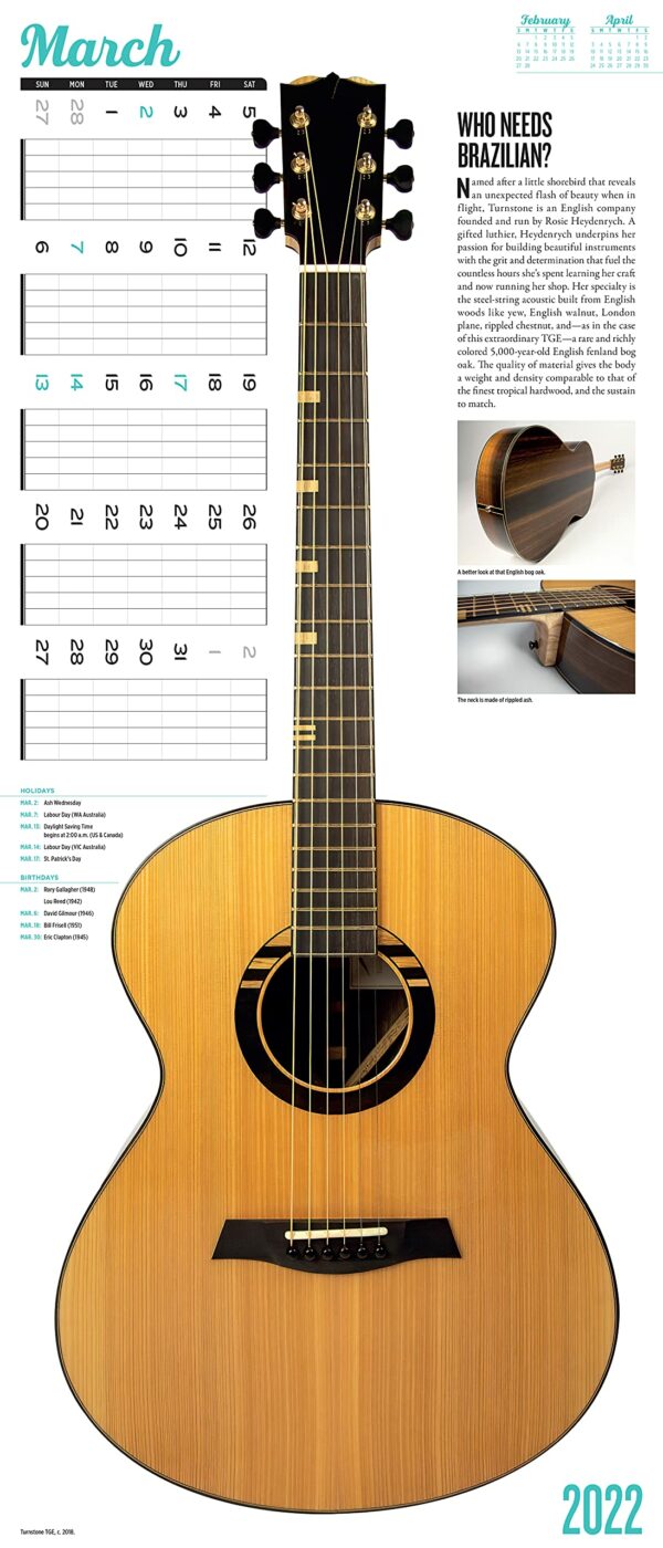 Calendar 2022 - Guitars | Workman Publishing - imagine 14
