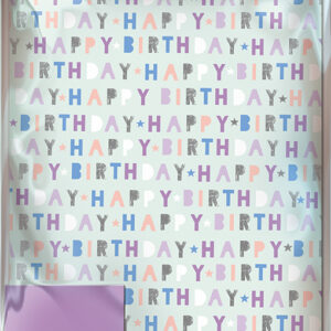 Hartie de impachetat - Happy Birthday Wrap & Tag | Great British Card Company