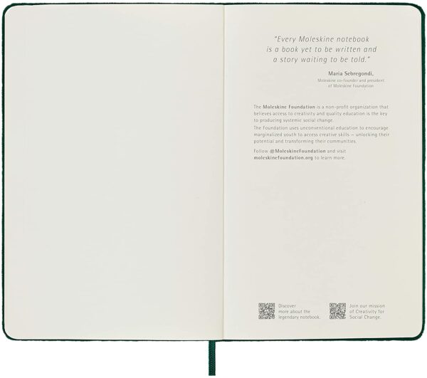 Carnet - Moleskine Velvet - Large, Hard Cover, Ruled - Green | Moleskine - imagine 3