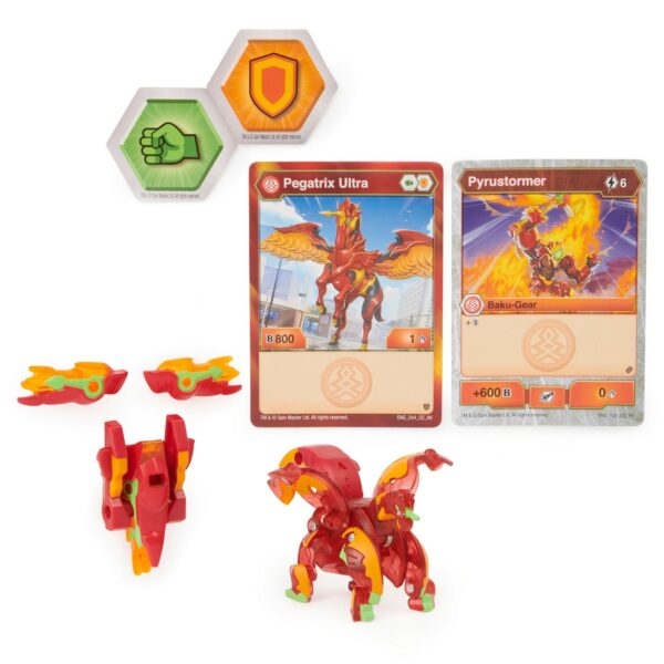 Figurina - Bakugan S2 Armored Alliance - Ultra Pegatrix cu echipament Baku-Gear | Spin Master - imagine 2