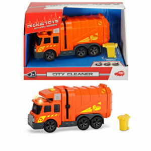 Masina de gunoi Dickie Toys, cu lumini si sunete, 15 cm